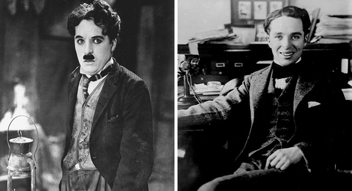 famous people when they were younger - charlie chaplin little tramp