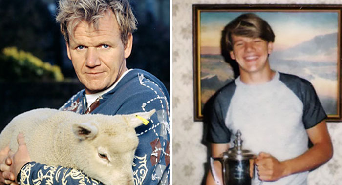 famous people when they were younger - young gordon ramsay - or