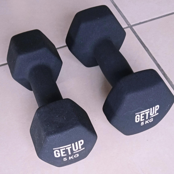 “My new weights arrived—my bad for wanting an identical pair.”