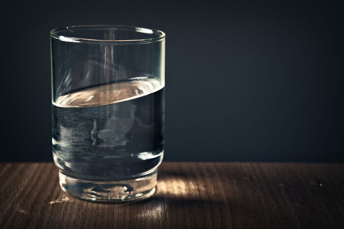 life hacks - glass filled with water photography