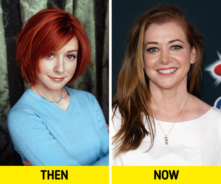 celebrities over the years  - Alyson Hannigan (as Willow Rosenberg)