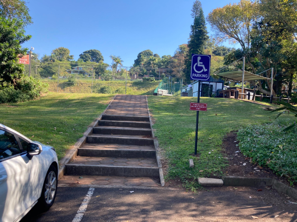 “The disabled parking at my school.”