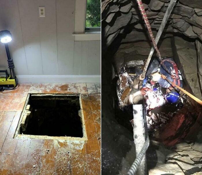 Someone In My Town Fell 30’ Down A Well Through The Floor Of Their House They Didn’t Know Existed. Literally A Well That Sucked