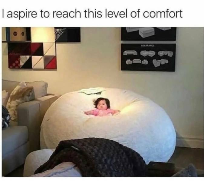 relatable memes - aspire to reach this level of comfort - I aspire to reach this level of comfort