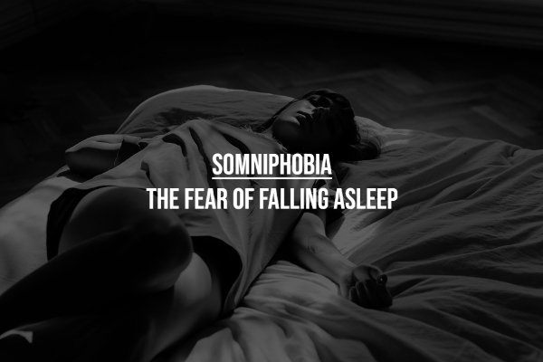 strange phobias - sleeping person black and white - Somniphobia The Fear Of Falling Asleep