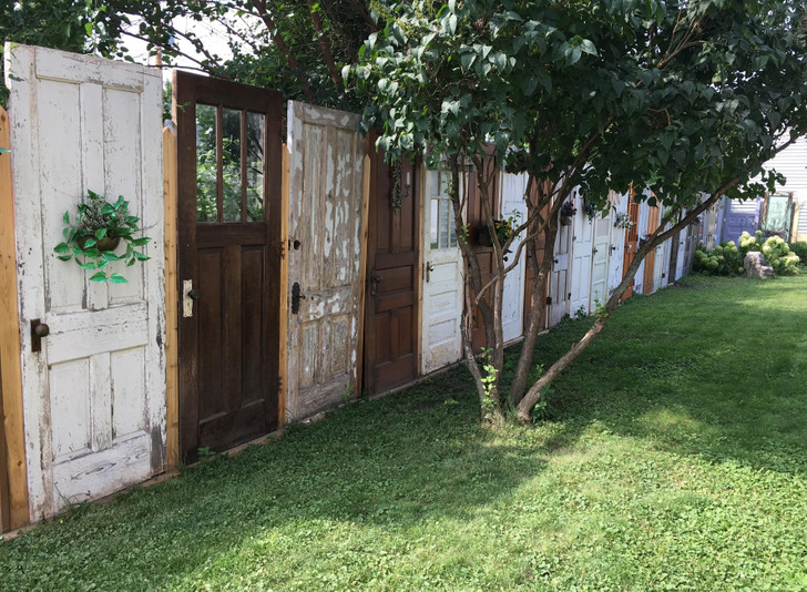 “This guy’s fence is made from random doors.”