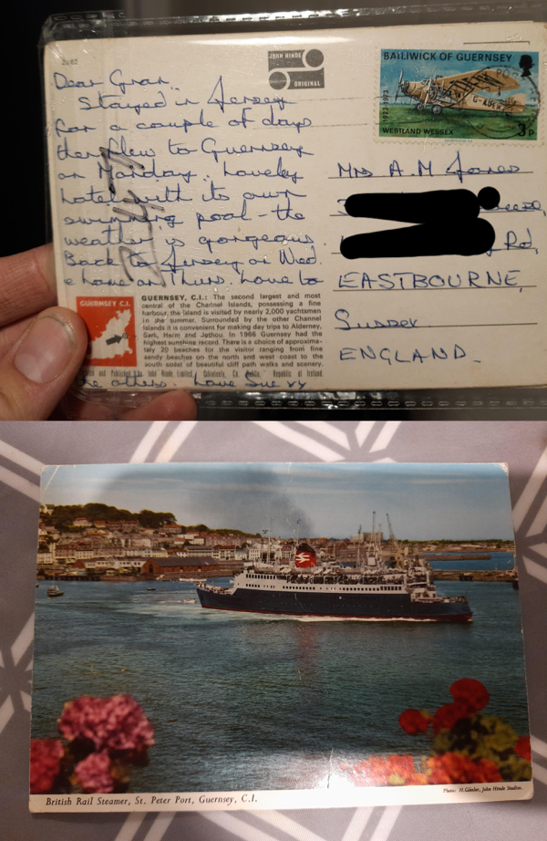 Postman just delivered a postcard to my house from 1973, better late than never I guess.