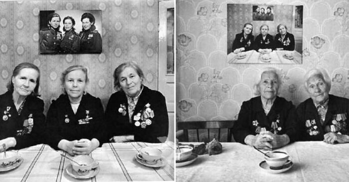 fascinating photos form history  - Three Sisters, Three Photos, Taken Years Apart.