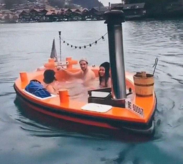 Switzerland Has Mini Jacuzzi Boats