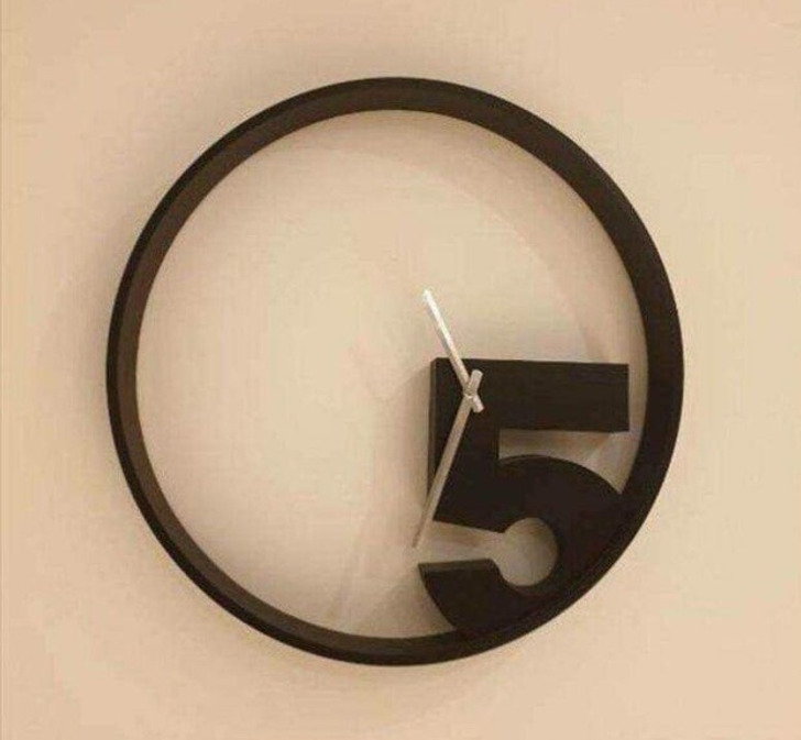 “Some poor attempt at a quirky clock”