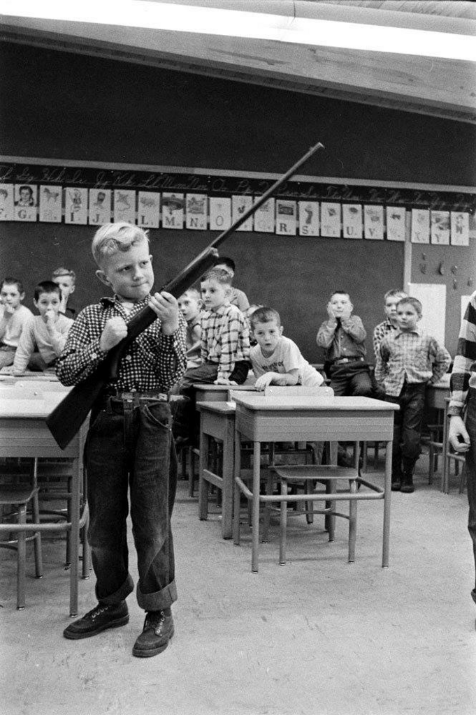 historical photos - gun safety in schools