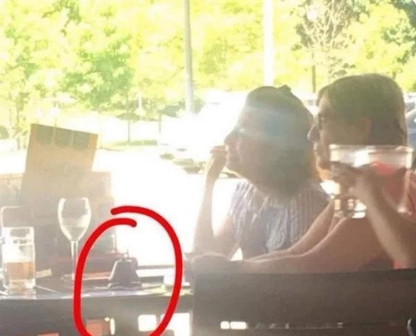 This woman brought her own bell with her to get her server’s attention. Yikes.