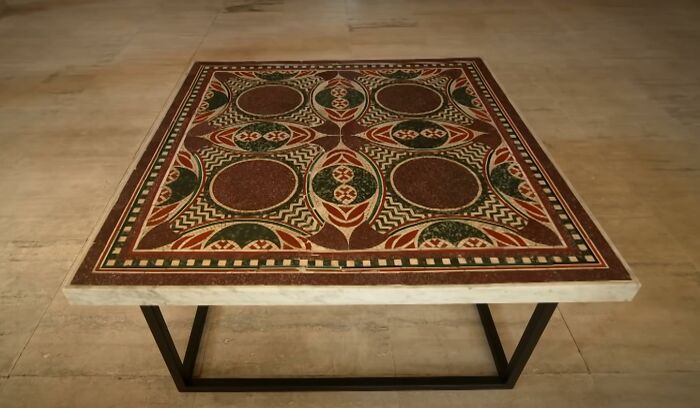 fascinating facts people learned - Thought destroyed by Nazis, a priceless mosaic owned by Roman emperor Caligula ended up as a coffee table for 50 years in a NYC apartment.