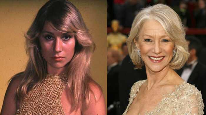 celebrity facts - Helen Mirren At 25 And 70