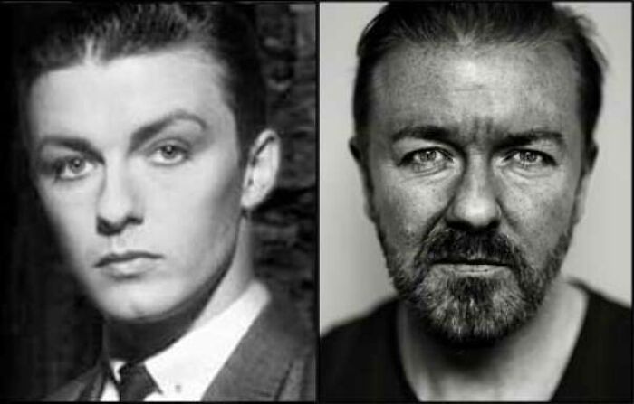 celebrity facts - Ricky Gervais - Young And Old