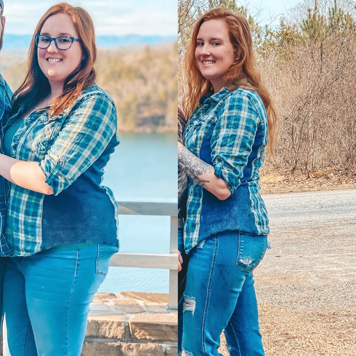 “The first picture was February 2020, and 2 years later I’m glad I kept this shirt so I could do a comparison.”