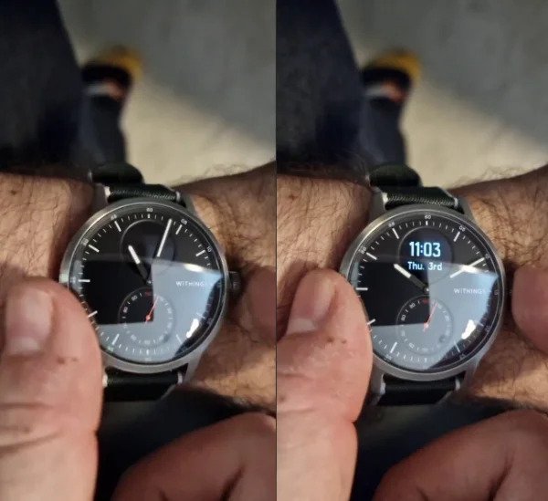 “The hands on my watch move out of the way so they don’t obstruct the little screen.”