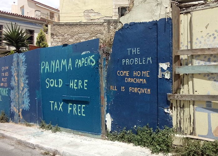 forgotten news - wall - The Problem Chow Trees Panama Papers Come Home Drachma Amles Sold Here All Is Forgiven Trike l Tax Free