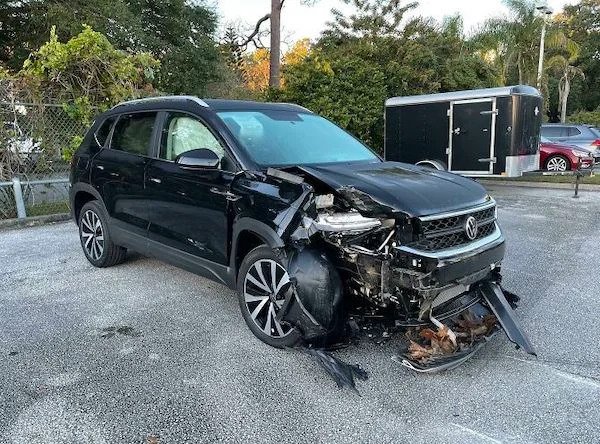 Brand new car. Came off the truck yesterday, sold yesterday, sales person was going to put gas in.