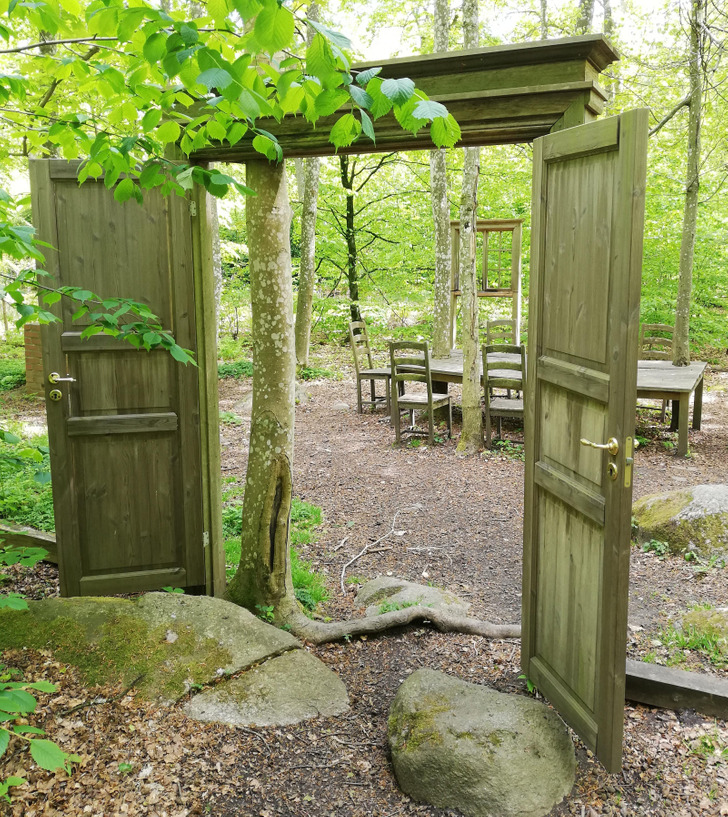 “A forest dining room”