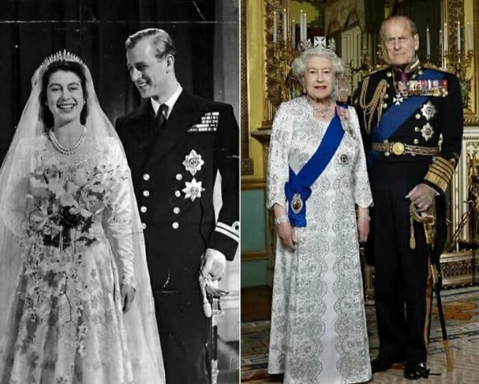 Historical photos - old photos - queen & prince philip