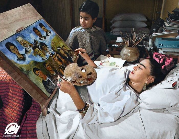 Historical photos - old photos - frida kahlo paintings - @ Marinamaral.Com