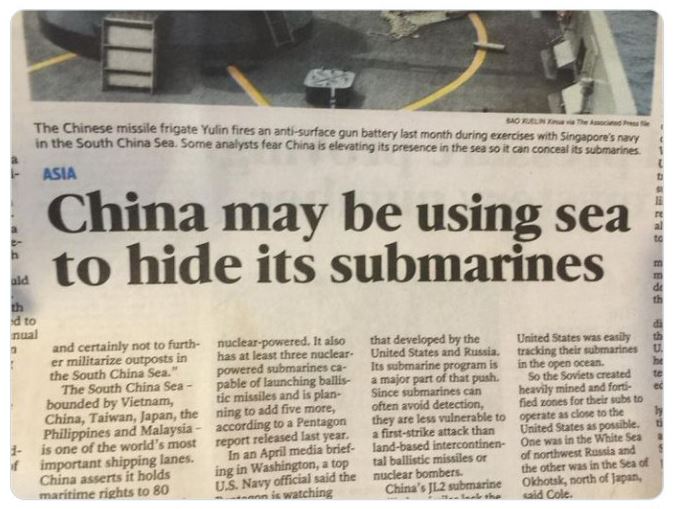 funny and wtf news headlines - westminster city council - Born The The Chinese missile frigate Yulin fires an antisurface gun battery last month during exercises with Singapore's nary in the South China Sea. Some analysts fear China is elevating its prese
