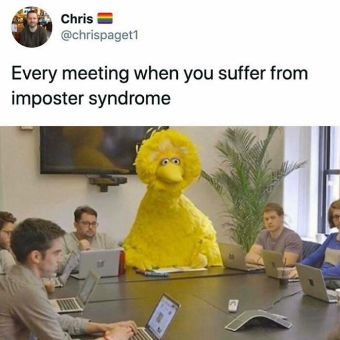 work memes - your character is in a cutscene - Chris Every meeting when you suffer from imposter syndrome