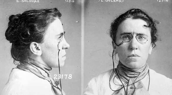 ordinary people shaping history - On 11 February 1916, Lithuanian-born Jewish anarchist Emma Goldman was arrested in New York City for distributing information on birth control.