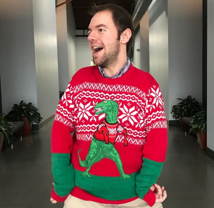 “Most long-sleeves are longer than my arms due to a disability, so I wore an appropriate sweater.”