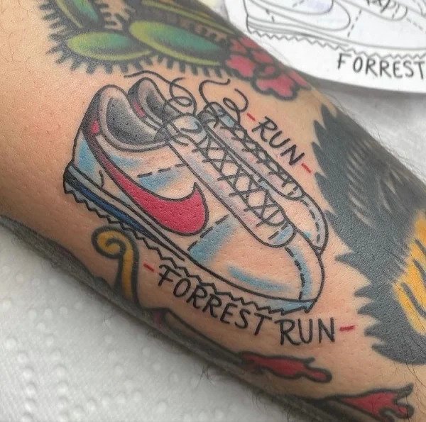 movie themed tattoos - tattoo - Run Forrest Forrest Run