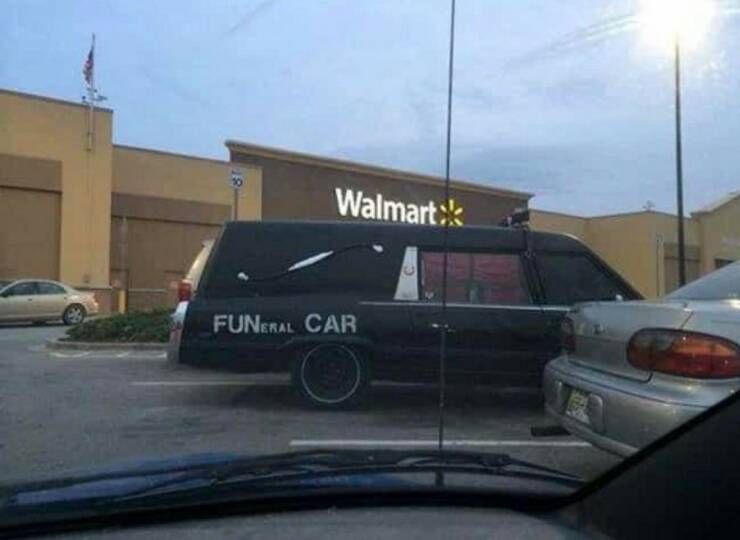People of Walmart - funny hearse - Walmart Funeral Car
