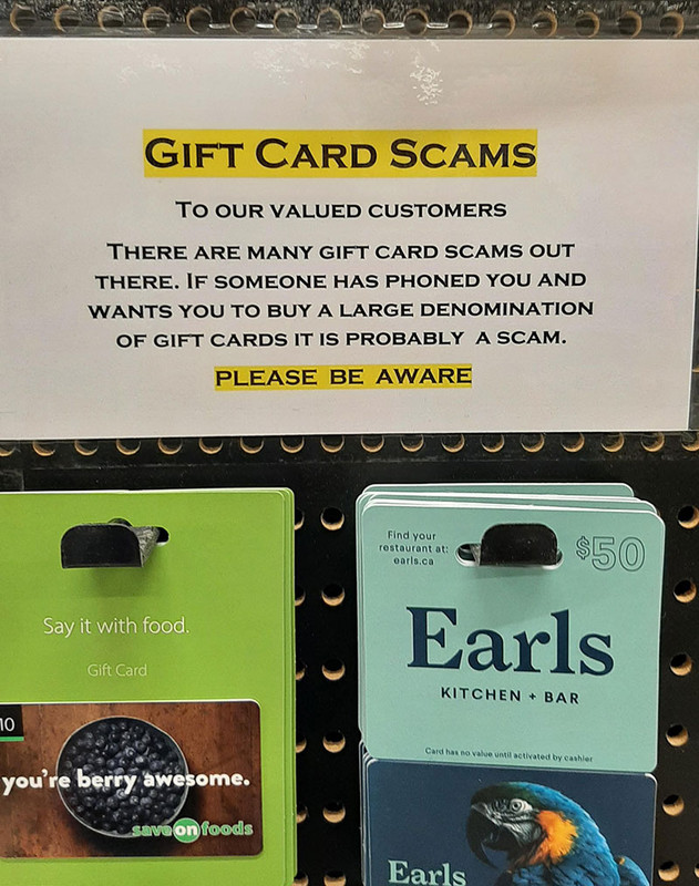 fascinating photos - Grocery store, helping prevent scams