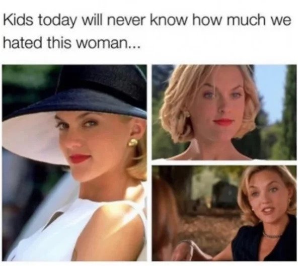 Memes for those over 30 - elaine hendrix parent trap - Kids today will never know how much we hated this woman...