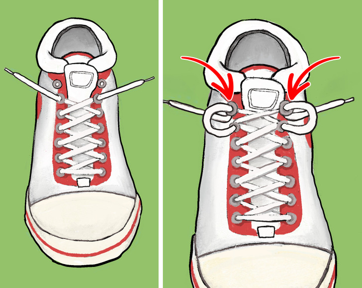 The extra hole found in running shoes is called the “heel lock” and helps to prevent blisters.