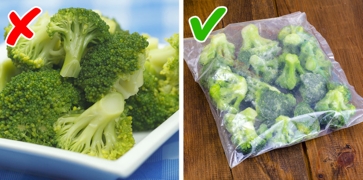 Frozen vegetables can be healthier than fresh vegetables.