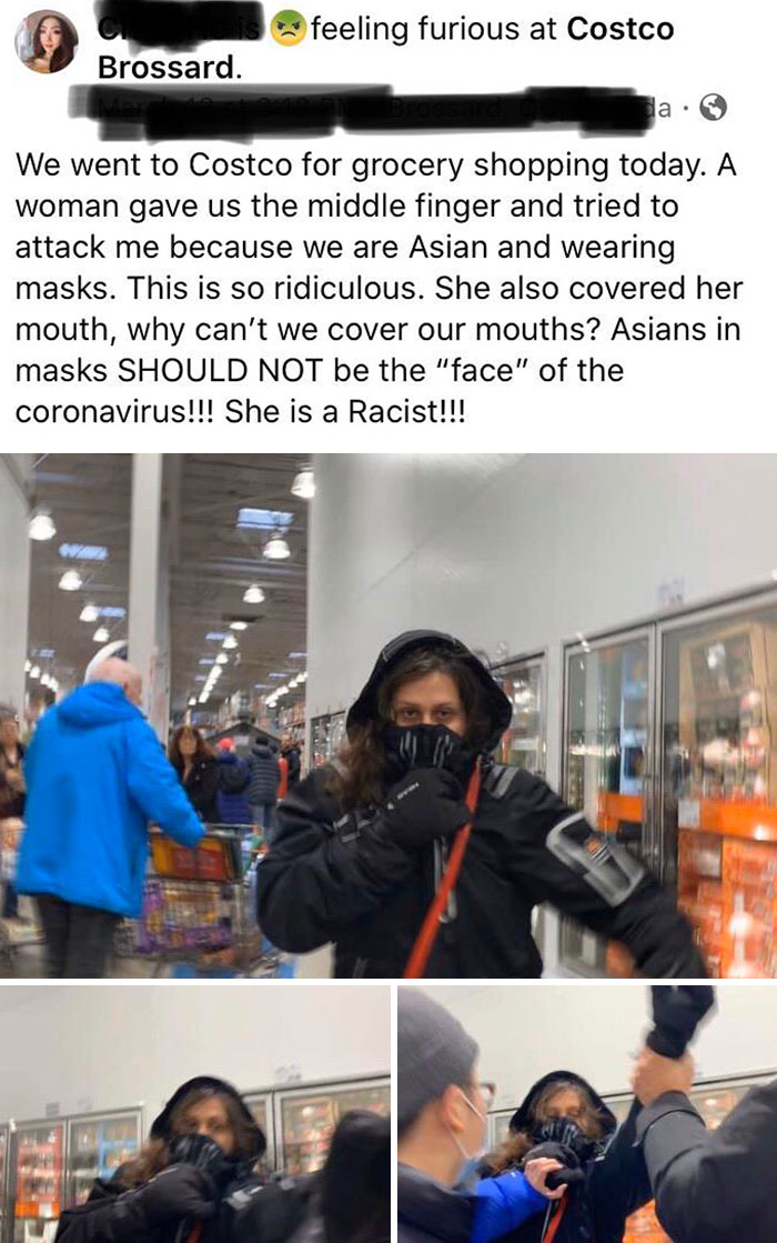 jerks - selfish people - karen costco meme - feeling furious at Costco Brossard. la We went to Costco for grocery shopping today. A woman gave us the middle finger and tried to attack me because we are Asian and wearing masks. This is so ridiculous. She a