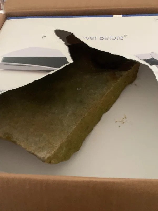“Bought a PS5 for my son’s birthday. Someone at UPS swapped it out with a rock.”