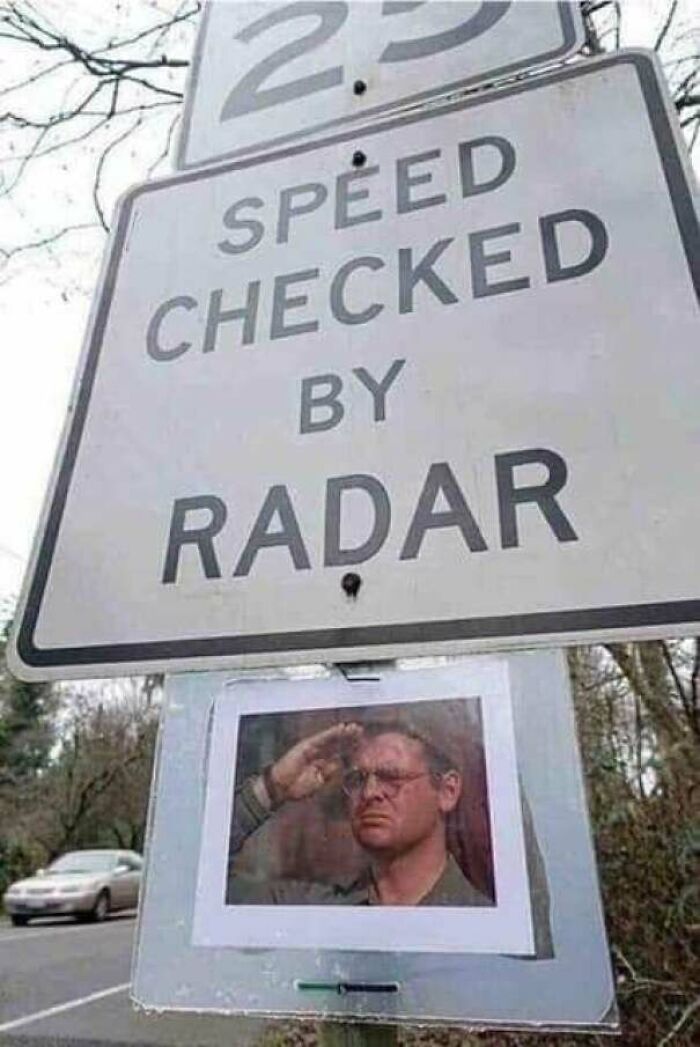 Mild Vandalism - Speed Checked By Radar