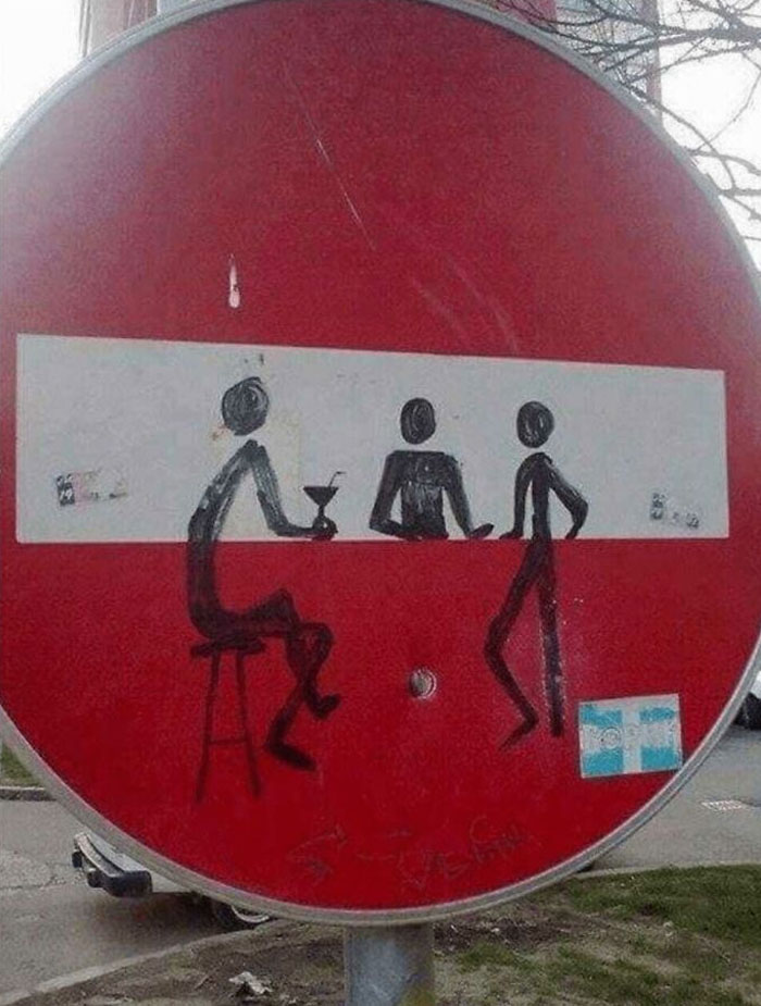 Mild Vandalism - Sign