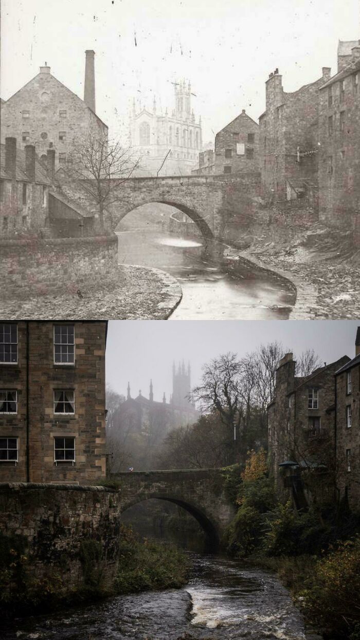 then and now - effects of time - dean village
