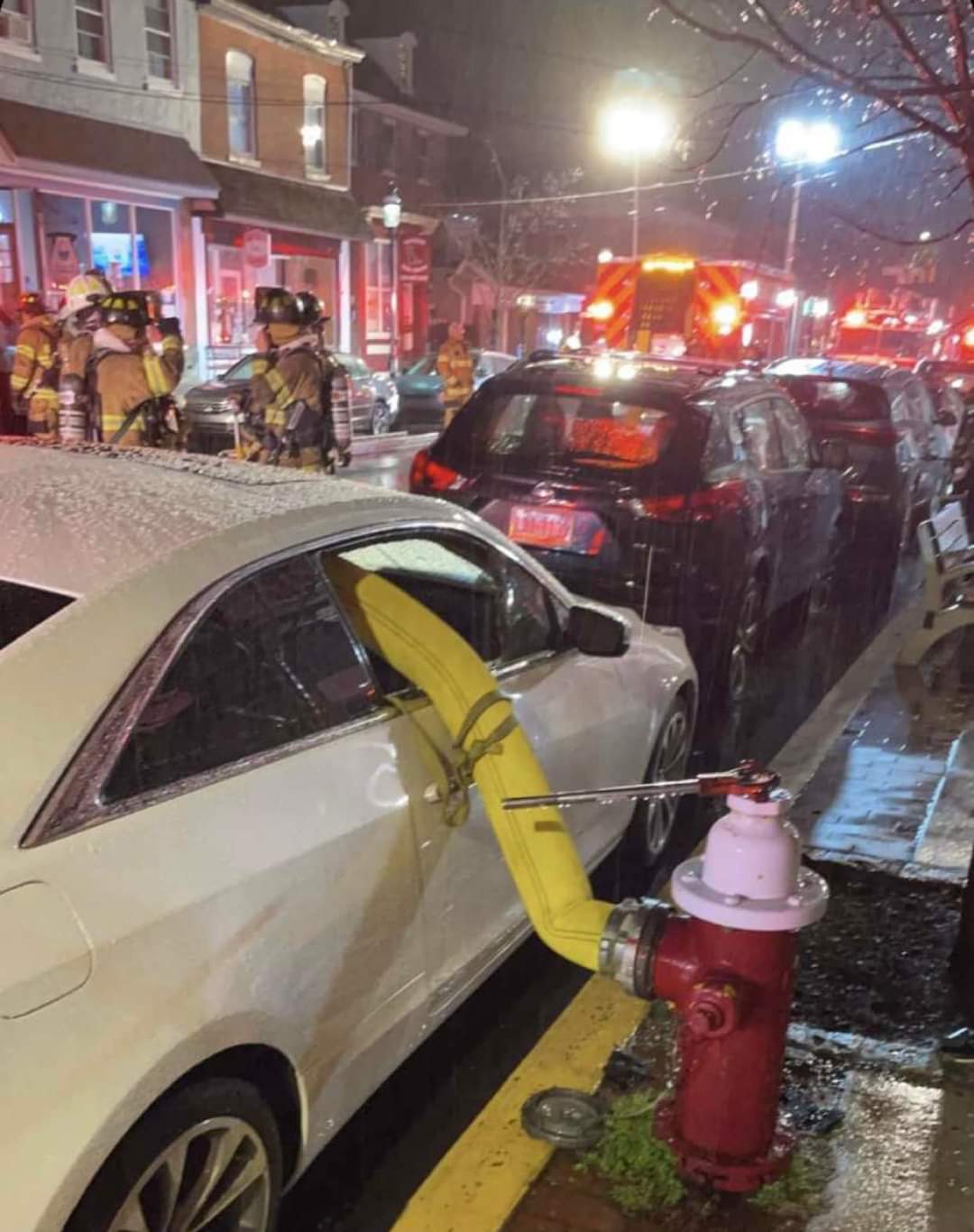 What happens when you park next to a fire hydrant