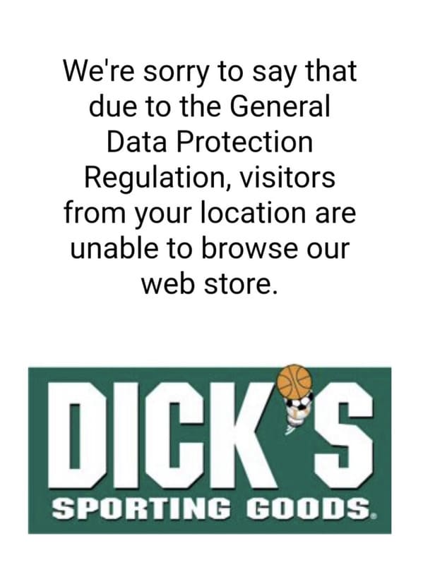 We're sorry to say that due to the General Data Protection Regulation, visitors from your location are unable to browse our web store. Dick S Sporting Goods. .