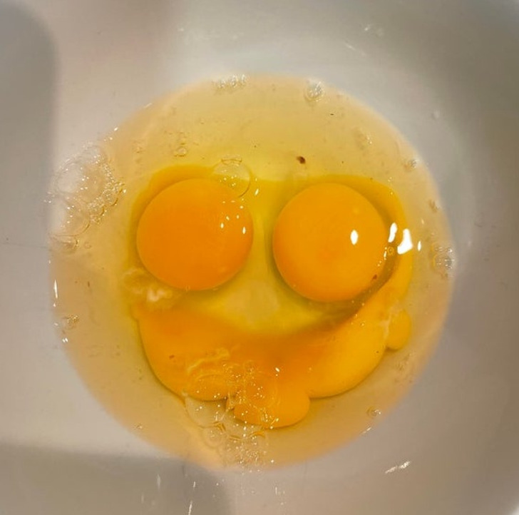 “These eggs, who are happy to see me”