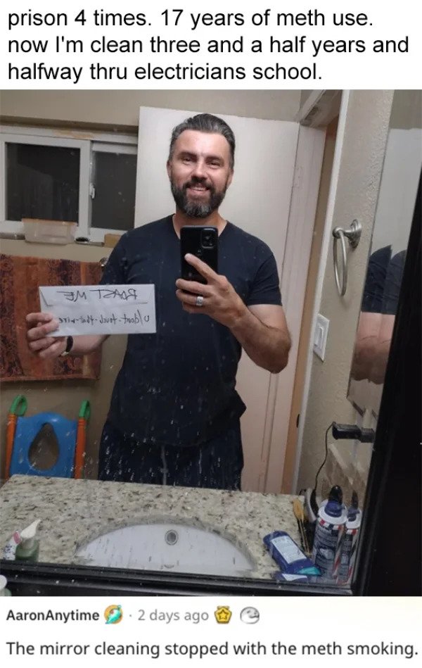 savage roasts - photo caption - prison 4 times. 17 years of meth use. now I'm clean three and a half years and halfway thru electricians school. miest. Justtrablo AaronAnytime . 2 days ago The mirror cleaning stopped with the meth smoking.