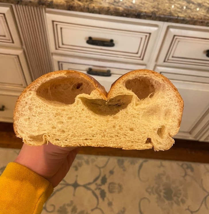 “My loaf of bread kinda looks like ET.”