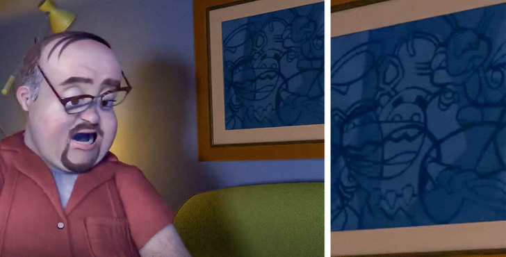 Movie Easter Eggs - The A Bug’s Life picture that’s in Al’s apartment in Toy Story 2