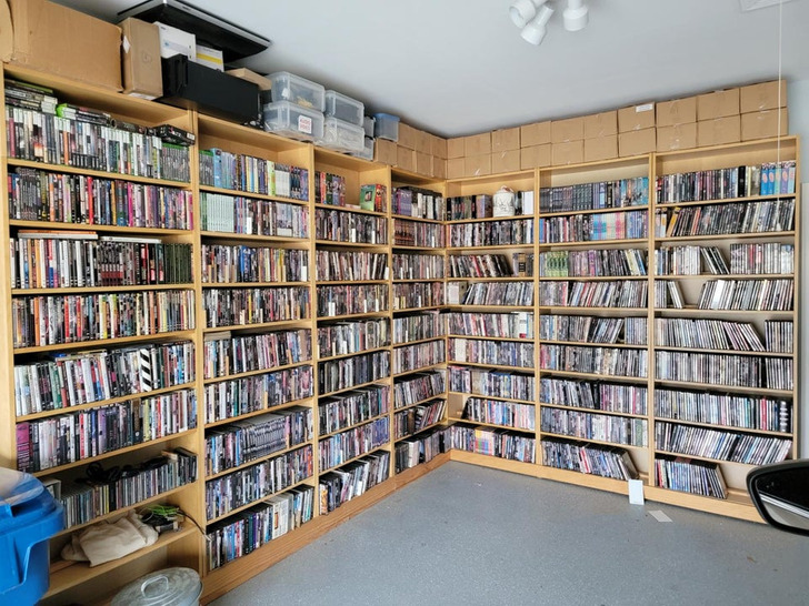 “My completely obsolete DVD collection”