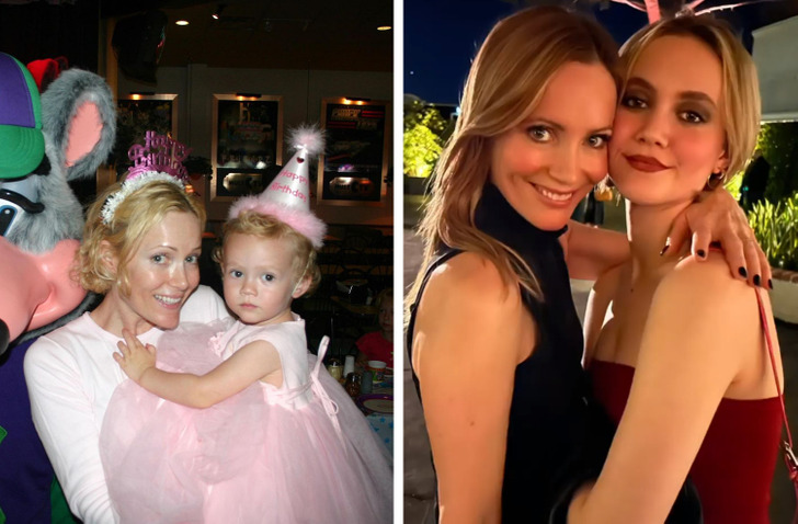 Leslie Mann and her daughter, Iris