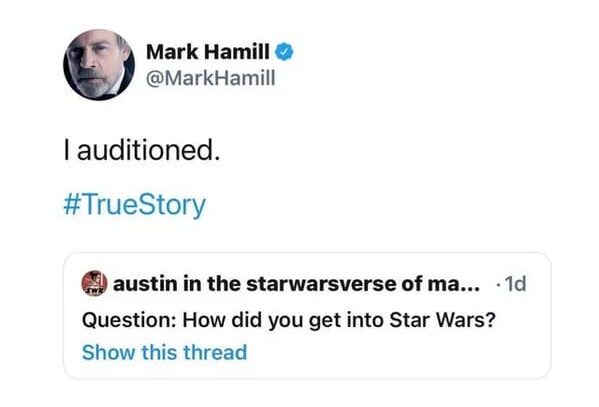 Taking Things Literally - Question How did you get into Star Wars? Show this thread